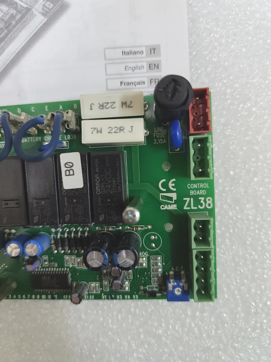 CAME ZL38 3199ZL38 Gate Barrier Control Board 24V DC