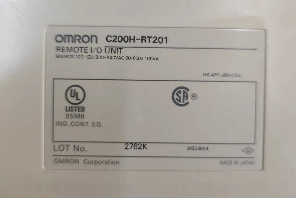OMRON C200H-RT201 Remote I/O Unit 100-120/200-240VAC