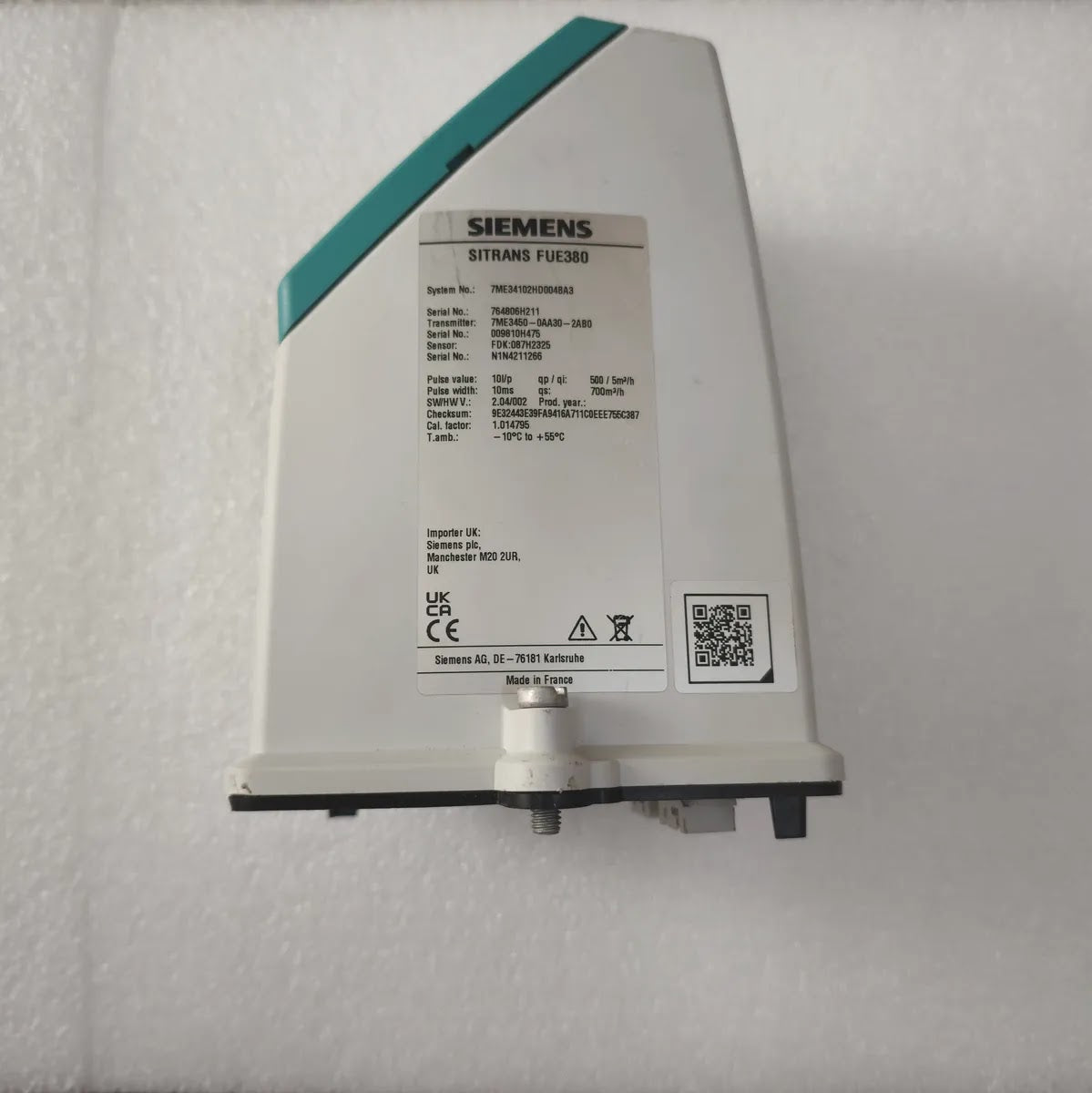 SIEMENS 7ME3450-0AA30-2AB0 SITRANS FUE080 Ultrasonic Flow Transmitter 115-230V