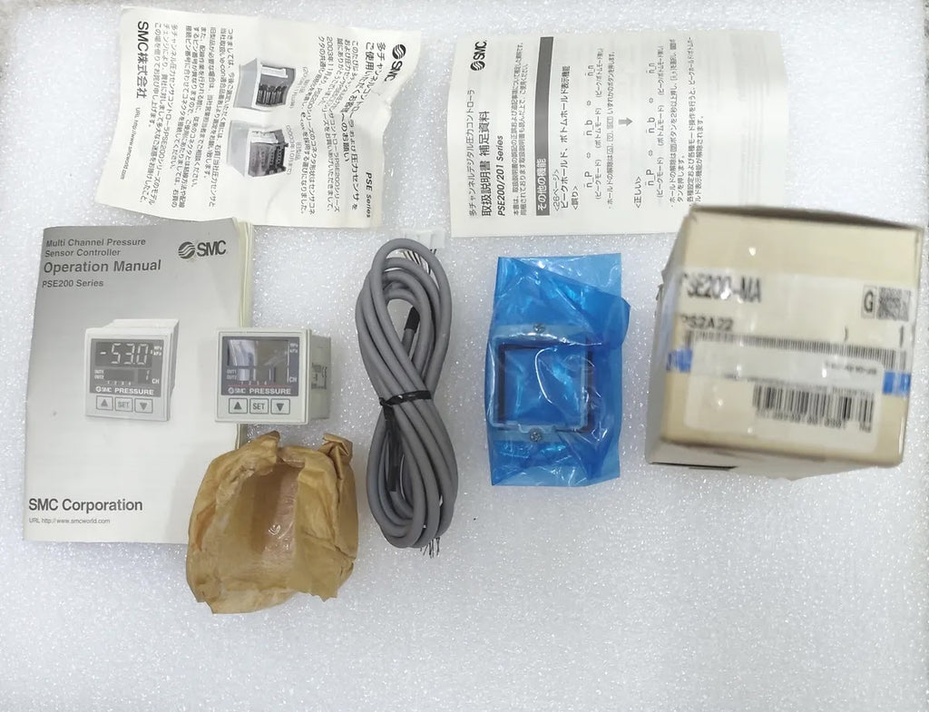 SMC PSE200-M Pressure Sensor Controller 4-Channel 12-24VDC
