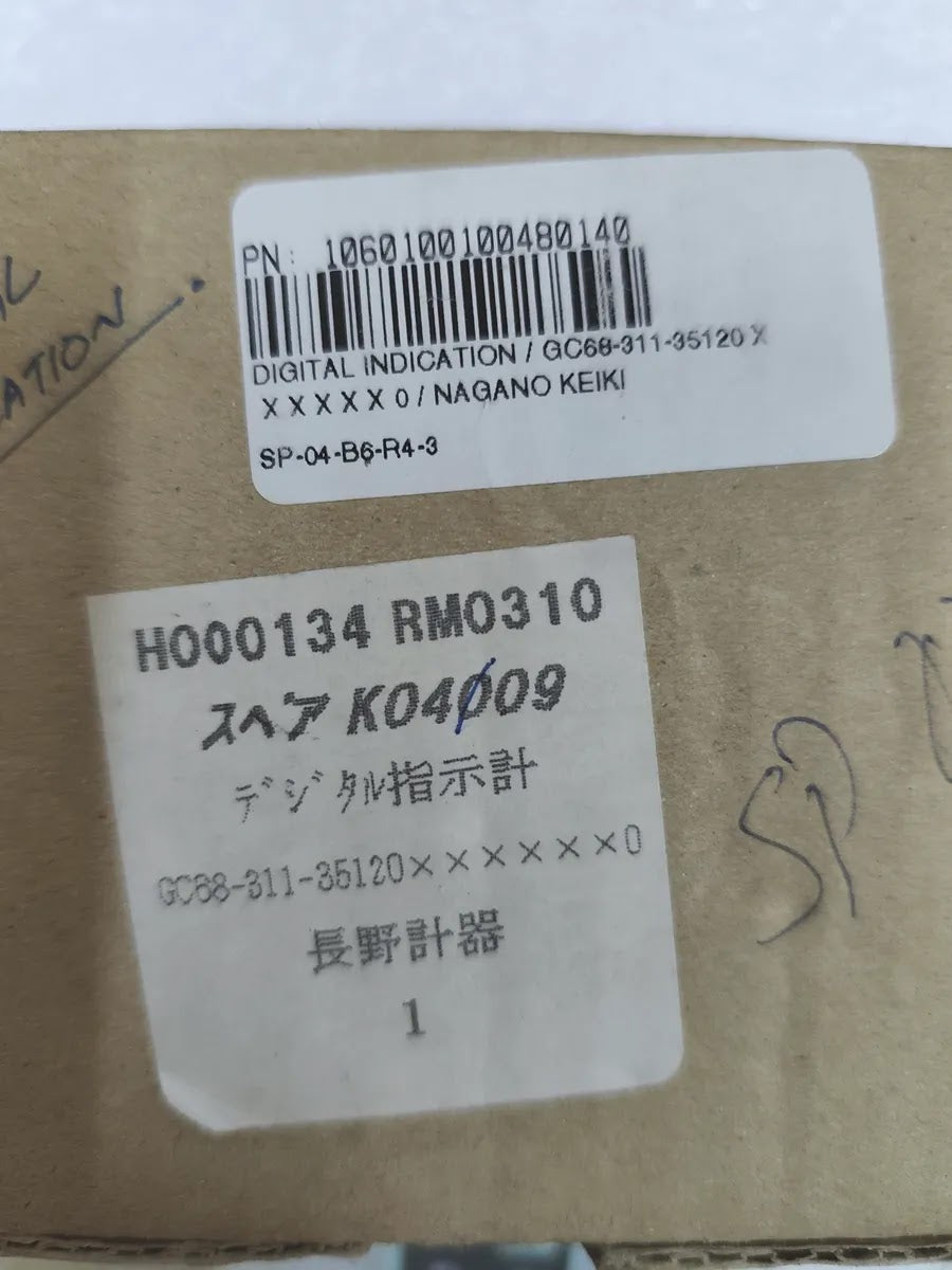 NAGANO KEIKI GC68 Digital Pressure Indicator 0-100kPa 4-20mA