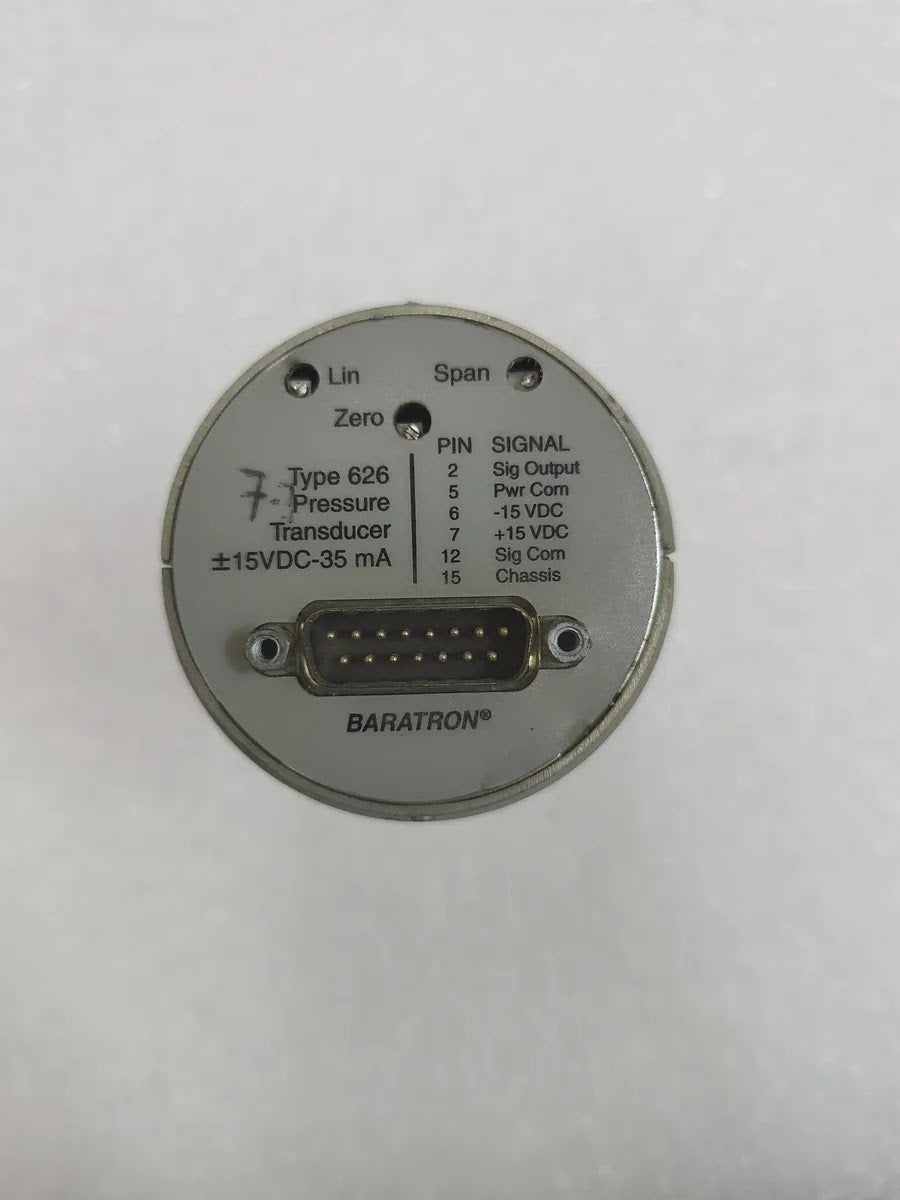 MKS 626C11TDE Baratron Capacitance Manometer 10 Torr ±15VDC