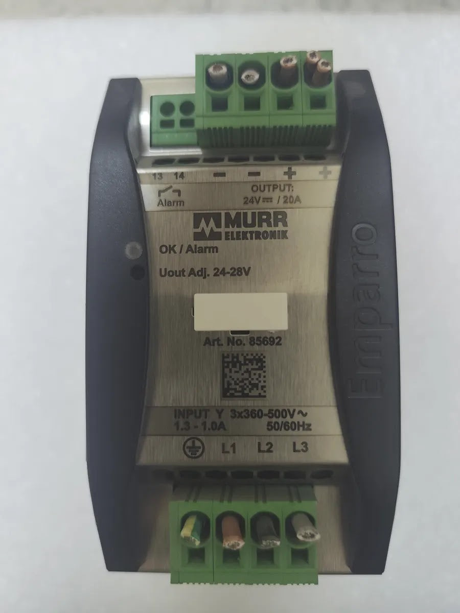 MURR ELEKTRONIK 85692 Emparro 20-3x360-500/24 Power Supply 24V 20A