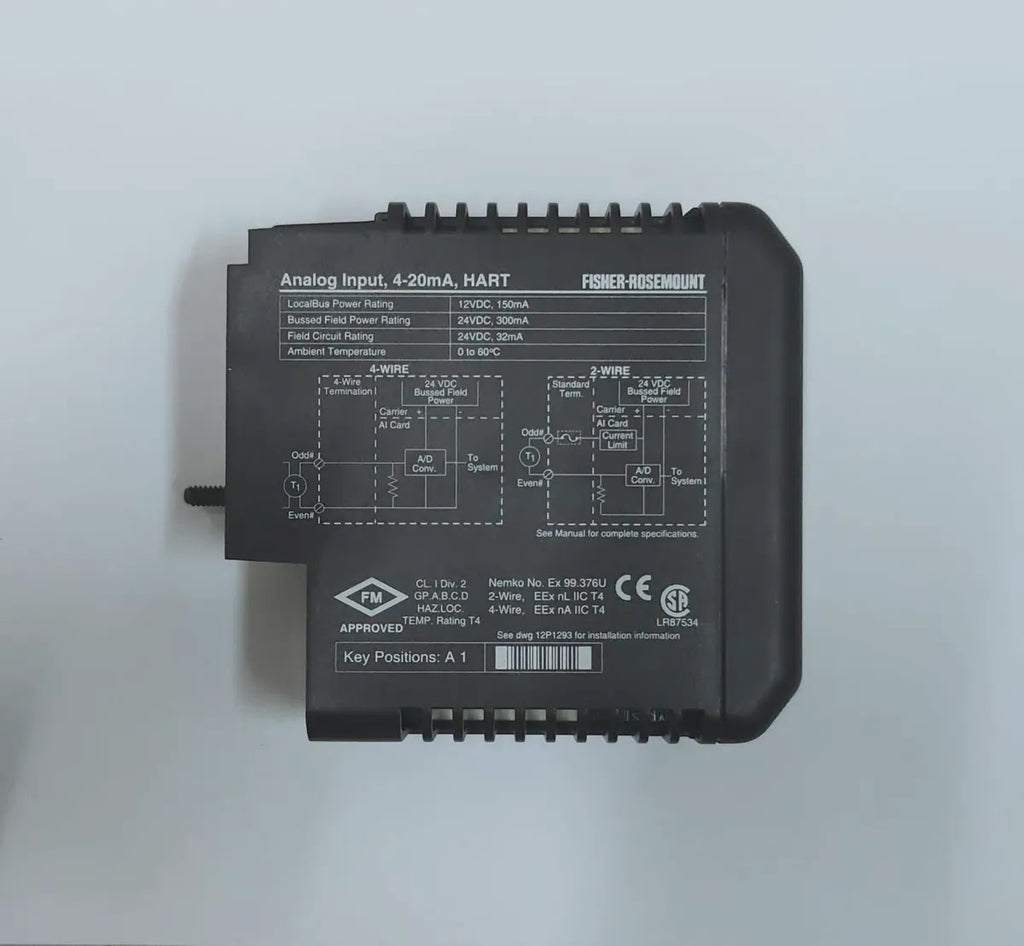 FISHER-ROSEMOUNT KJ3002X1-BA1 Analog Input Module 8-Ch 4-20mA HART