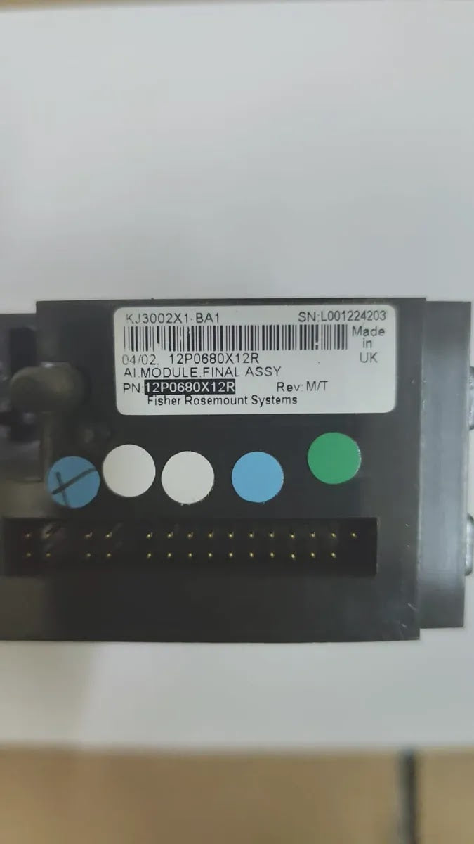 FISHER-ROSEMOUNT KJ3002X1-BA1 Analog Input Module 8-Ch 4-20mA HART