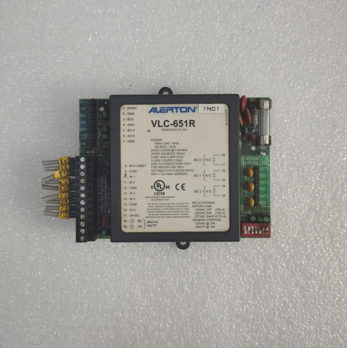 ALERTON VLC-651R BACnet Field Controller 24VAC