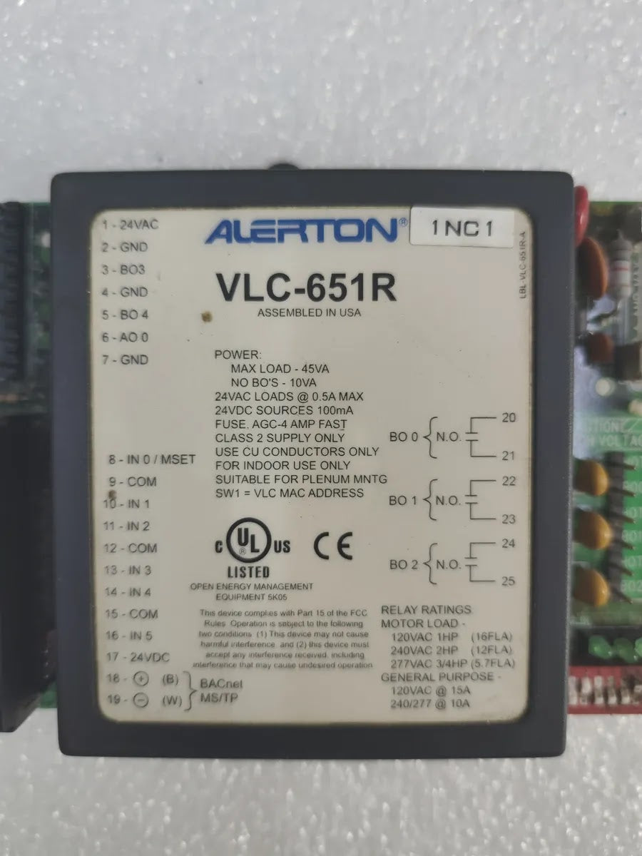 ALERTON VLC-651R BACnet Field Controller 24VAC