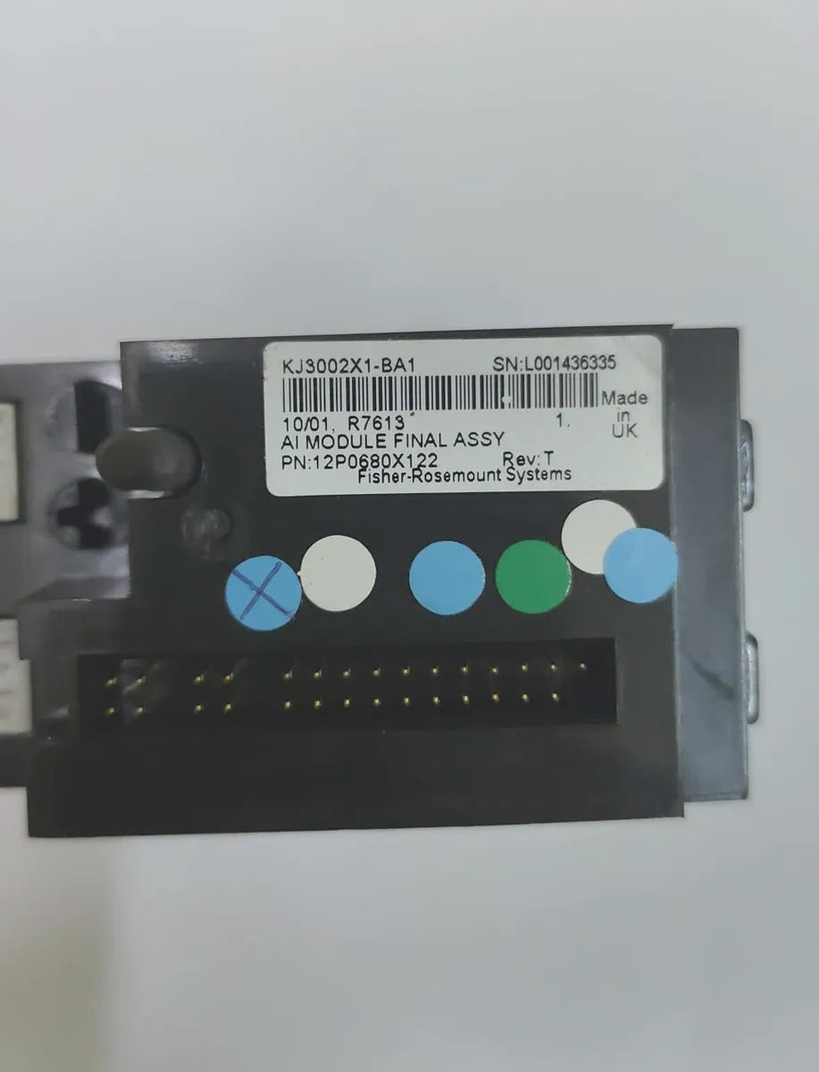 FISHER-ROSEMOUNT KJ3002X1-BA1 DeltaV Analog Input HART Card 8-Ch 4-20mA