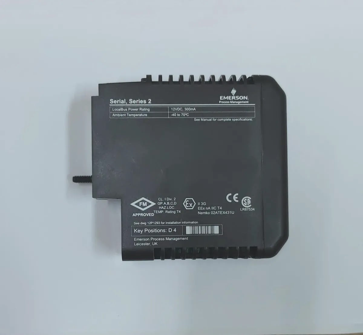 EMERSON KJ3241X1-BA1 DeltaV Serial Interface Module 2-Port 12VDC