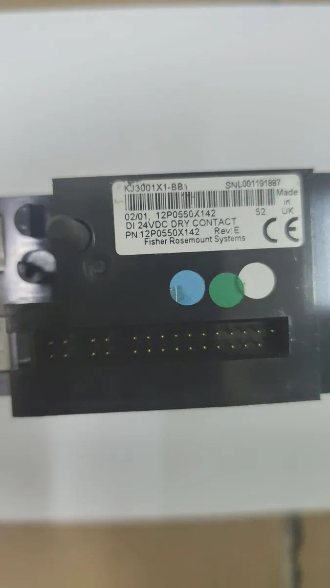 FISHER-ROSEMOUNT KJ3001X1-BB1 DeltaV Discrete Input Module 8-Ch 24VDC