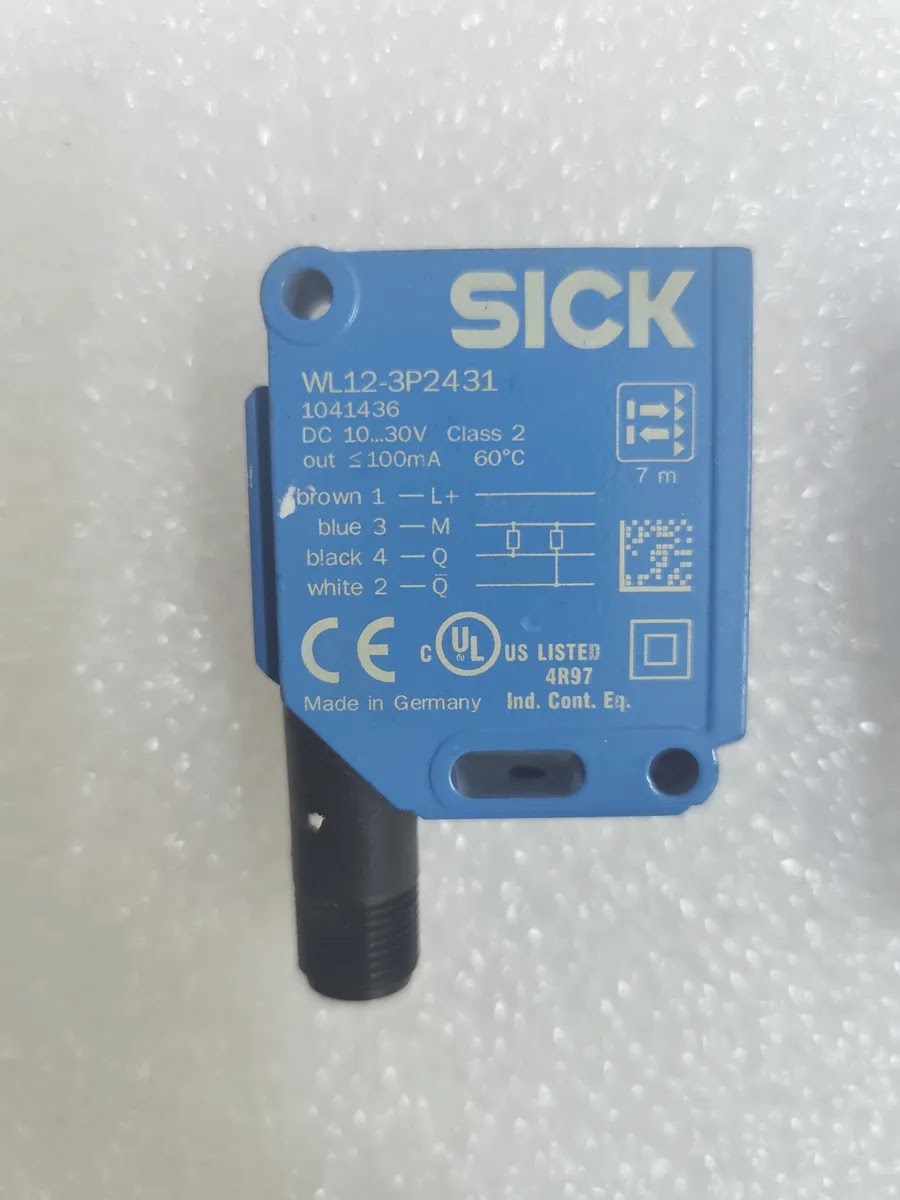 SICK WL12-3P2431 Photoelectric Retro-Reflective Sensor 10-30VDC 7m