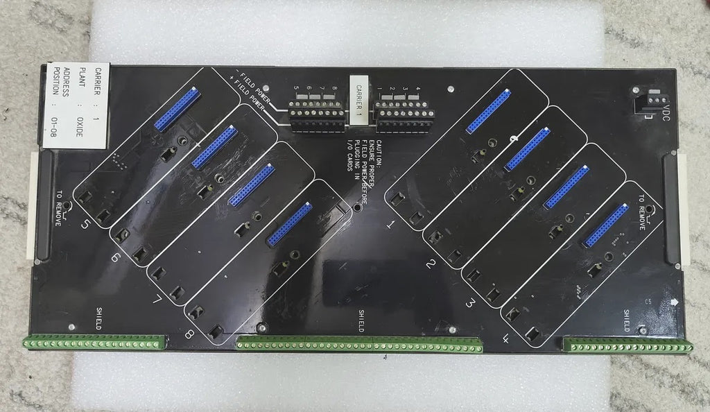 EMERSON KJ4003X1-BA1 VerticalPLUS Left I/O Carrier 8-Wide 12.6VDC 15A