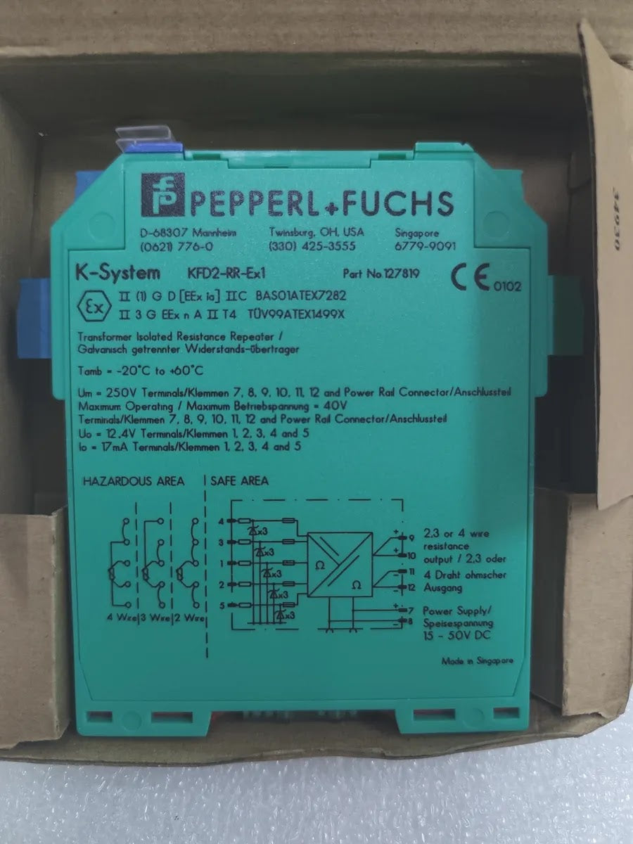 PEPPERL+FUCHS KFD2-RR-Ex1 127819 Resistance Repeater 15-50V DC
