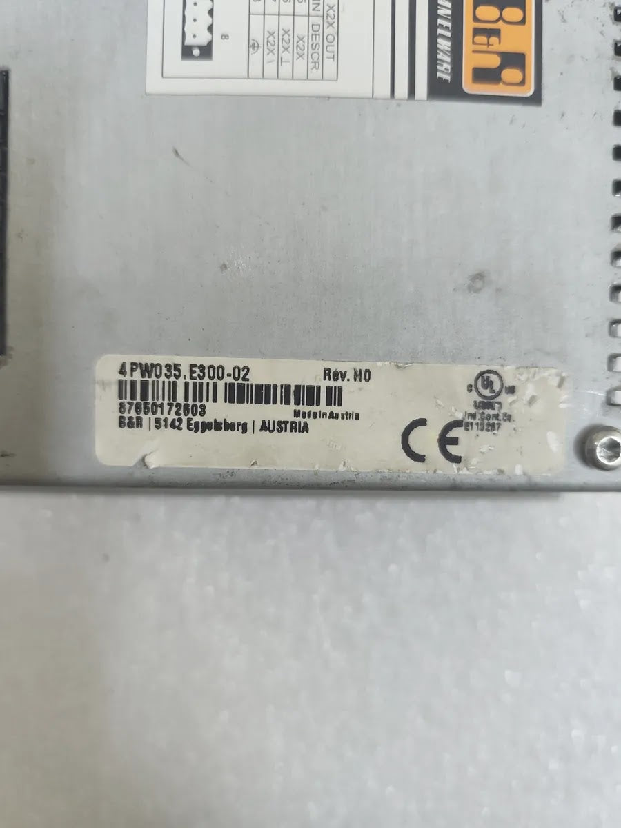 B&R 4PW035.E300-02 PW35 Operator Panel 24VDC