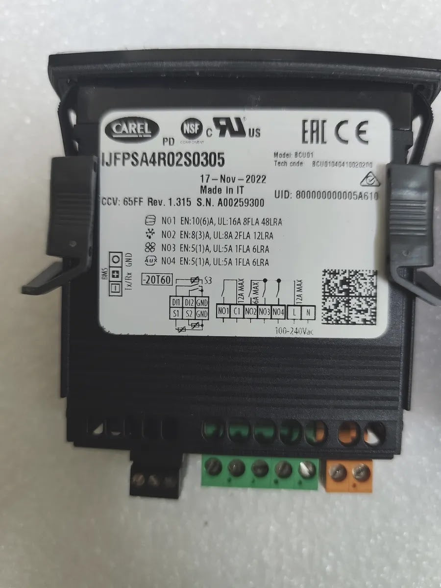 CAREL IJFPSA4R02S0305 iJF Refrigeration Controller 100-240Vac