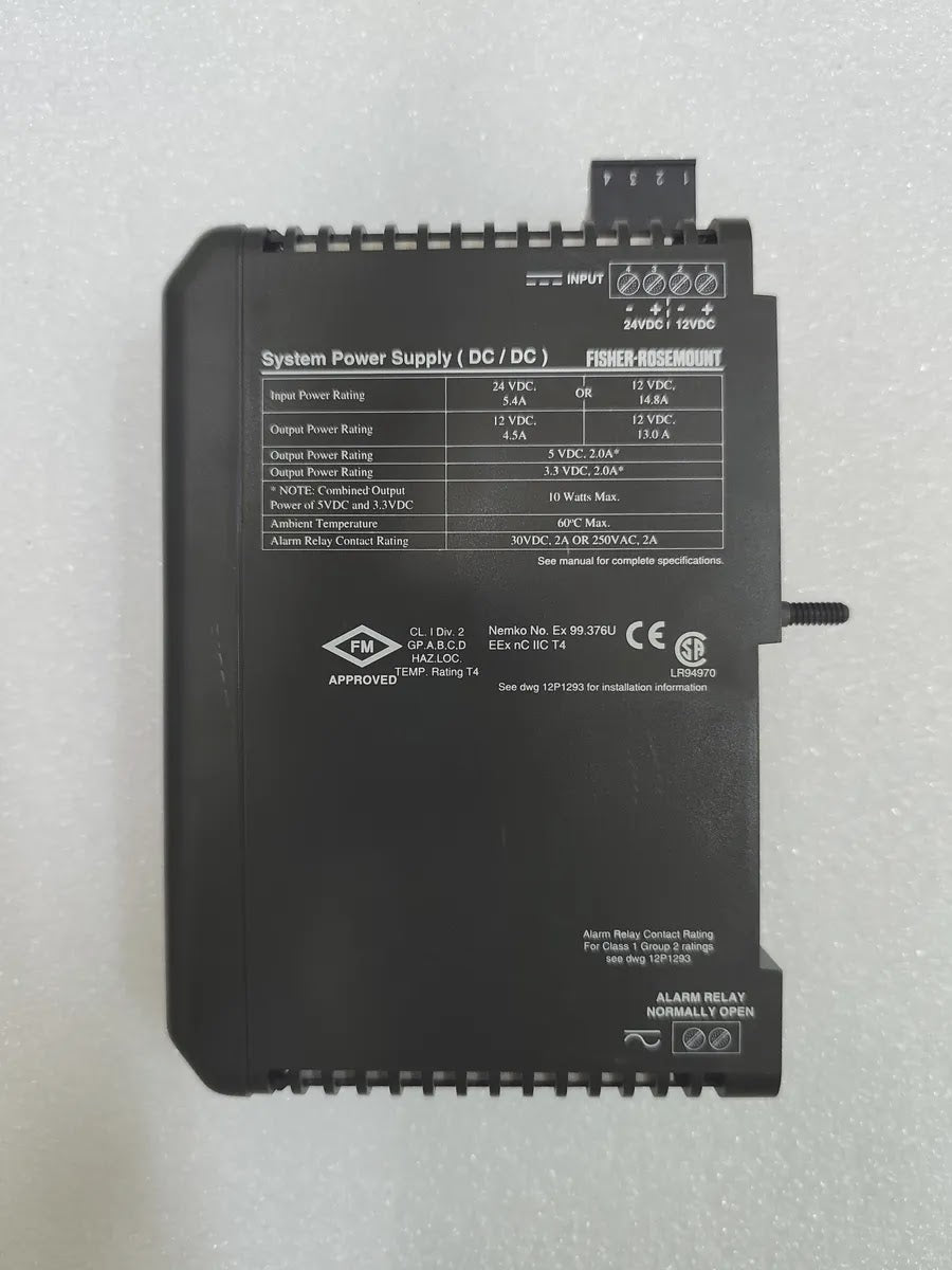 FISHER-ROSEMOUNT KJ1501X1-BC1 DeltaV System Power Supply DC/DC 12/24VDC