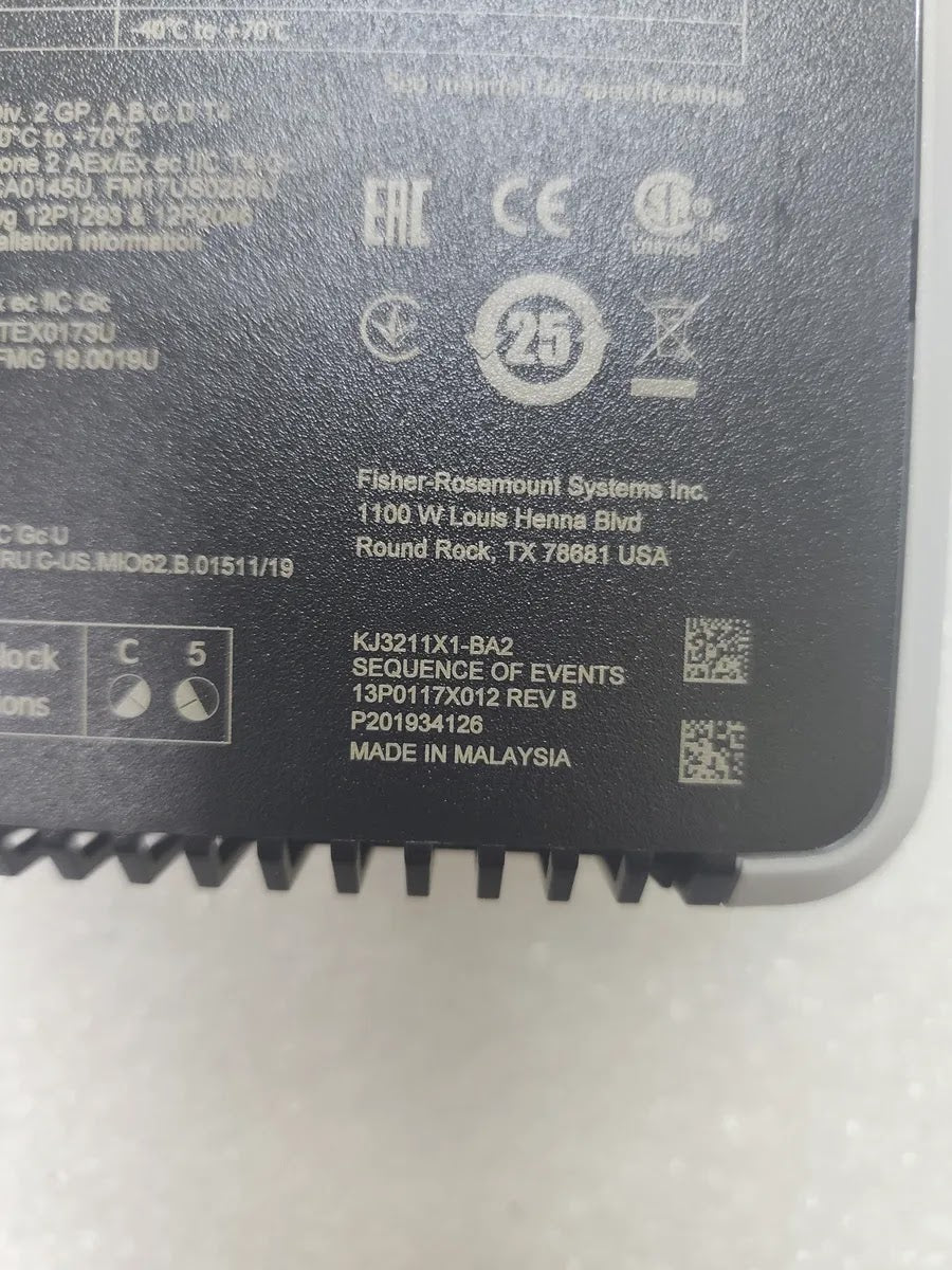 EMERSON KJ3211X1-BA2 DeltaV Sequence of Events Card 16-Ch 24VDC