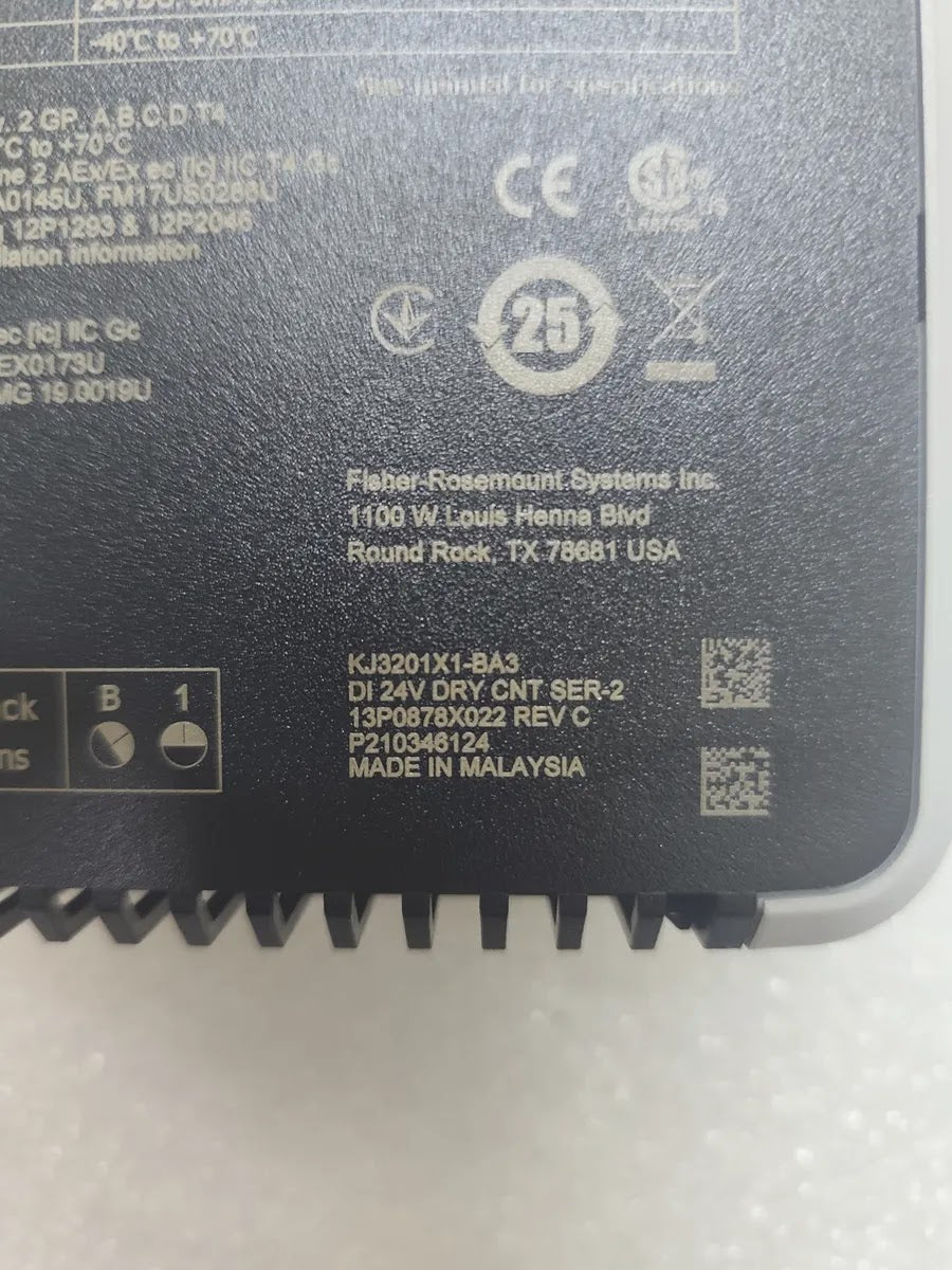 EMERSON KJ3201X1-BA3 DeltaV Discrete Input Card 8-Ch 24VDC