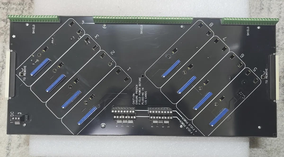 EMERSON KJ4003X1-BA1 DeltaV VerticalPlus I/O Carrier 8-Wide Left 12VDC