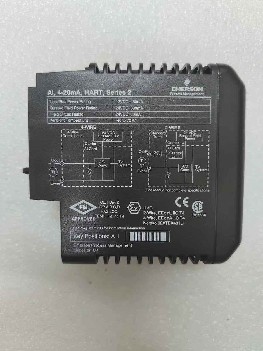 EMERSON KJ3222X1-BA1 DeltaV Analog Input Card 8-Ch 4-20mA HART