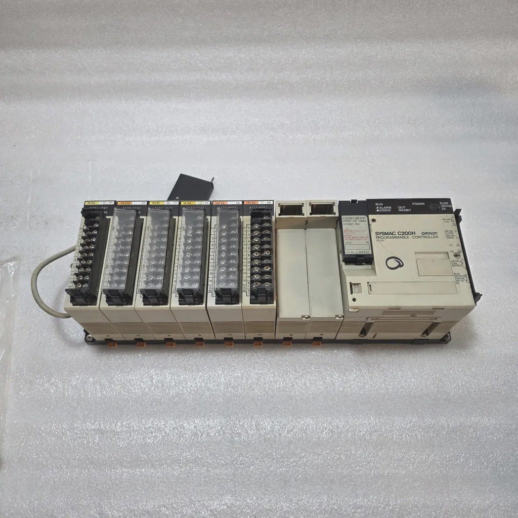 OMRON SYSMAC C200H CPU01 PROGRAMMABLE CONTROLLER WITH IA122 I/O MODULES & ME431