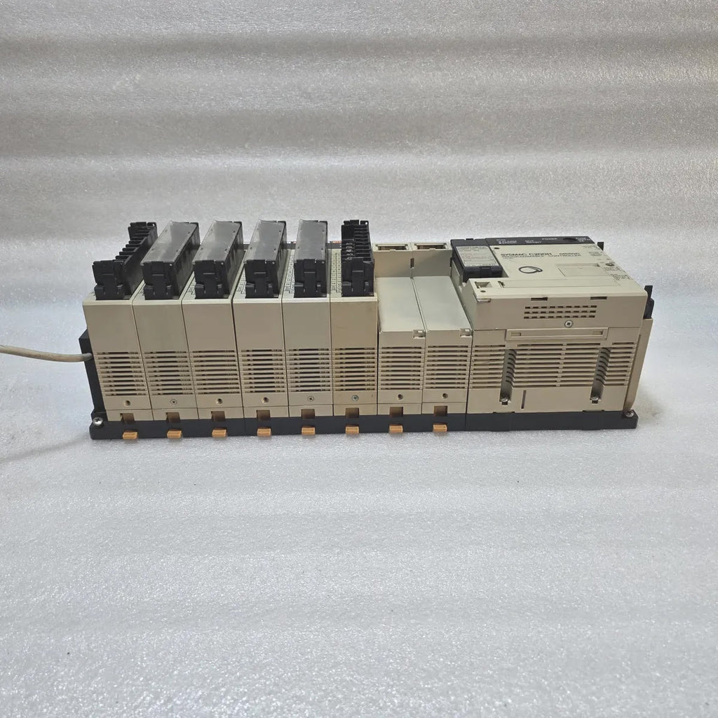 OMRON SYSMAC C200H CPU01 PROGRAMMABLE CONTROLLER WITH IA122 I/O MODULES & ME431