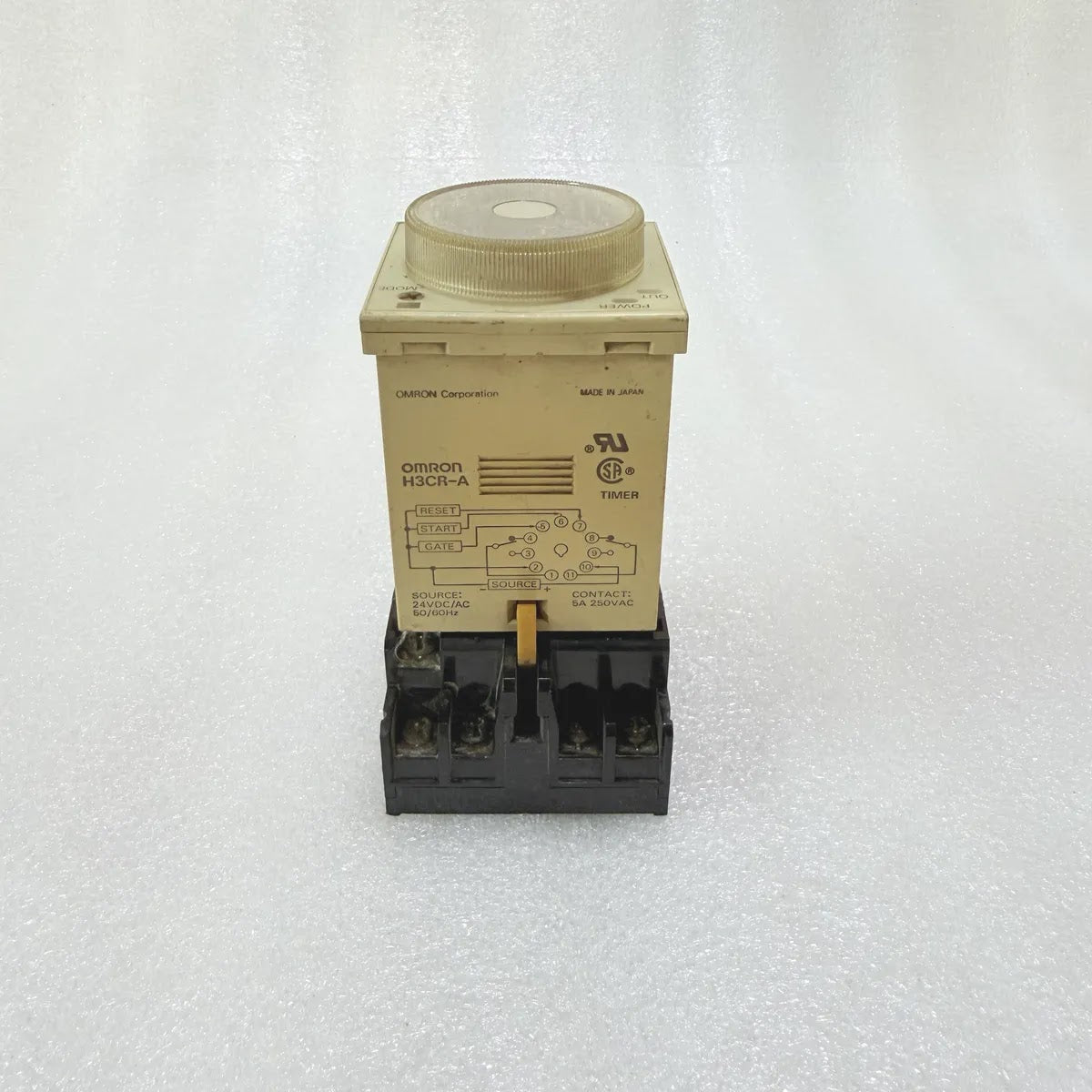 Omron H3CR-A Timer 24VAC-DC Pre-Owned