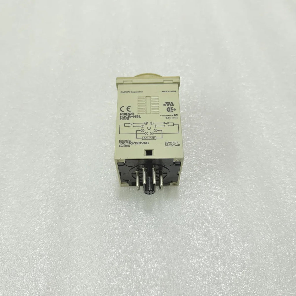 Omron H3CR-H8L Timer 100-120VAC 0.6-12min Pre-Owned