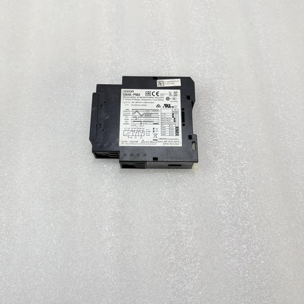 Omron K8AK-PM2 3-Phase Voltage Phase Loss Monitoring Relay 380-480V AC Pre-Owned