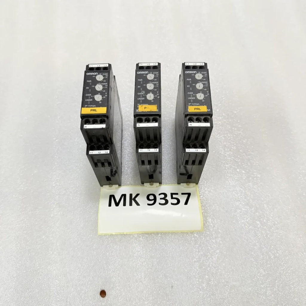 Omron K8AK-PM2 3-Phase Voltage Phase Loss Monitoring Relay 380-480V AC Pre-Owned