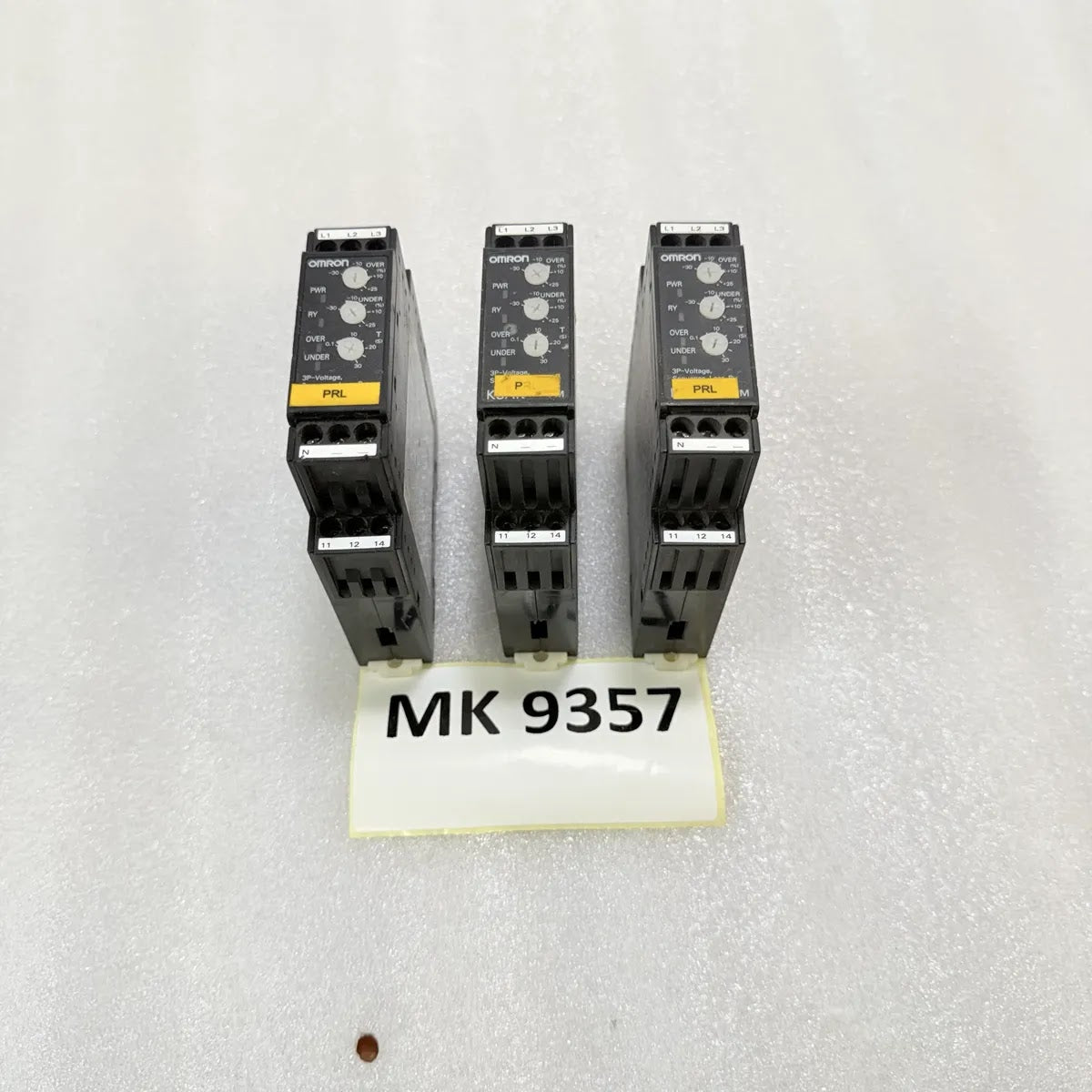 Omron K8AK-PM2 3-Phase Voltage Phase Loss Monitoring Relay 380-480V AC Pre-Owned