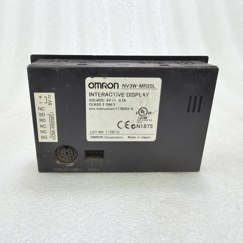 Omron NV3W-MR20L Interactive Display HMI Operator Panel Pre-Owned