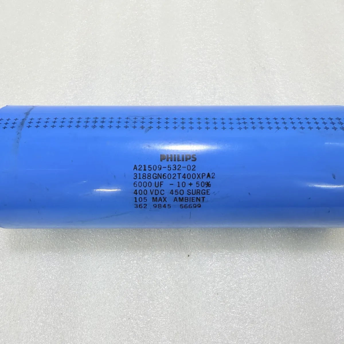 Philips 3188GN602T400XPA2 6000uF 400VDC Capacitor Pre-Owned