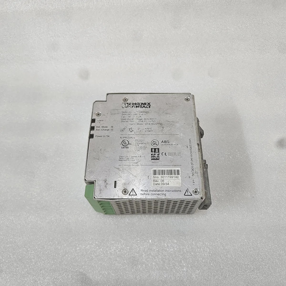 PHOENIX CONTACT QUINT-DC-UPS/24DC/20 DC UPS MODULE 24V 20A 2866209 FOR PARTS