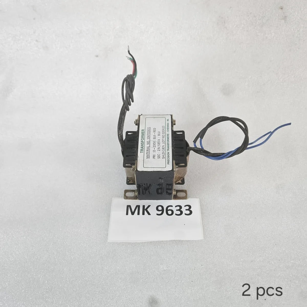 Precision Transformers 106702631 230V 23V 58VA Shielded Transformer
