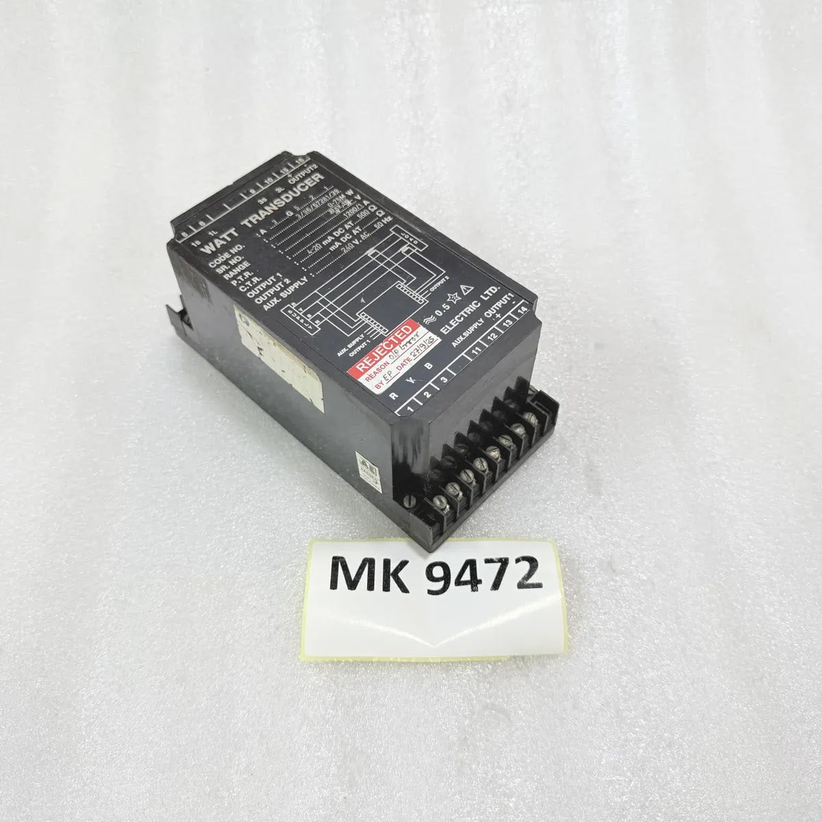 R6340N Watt Transducer 0-4A 500ohm Output FOR PARTS FAULTY