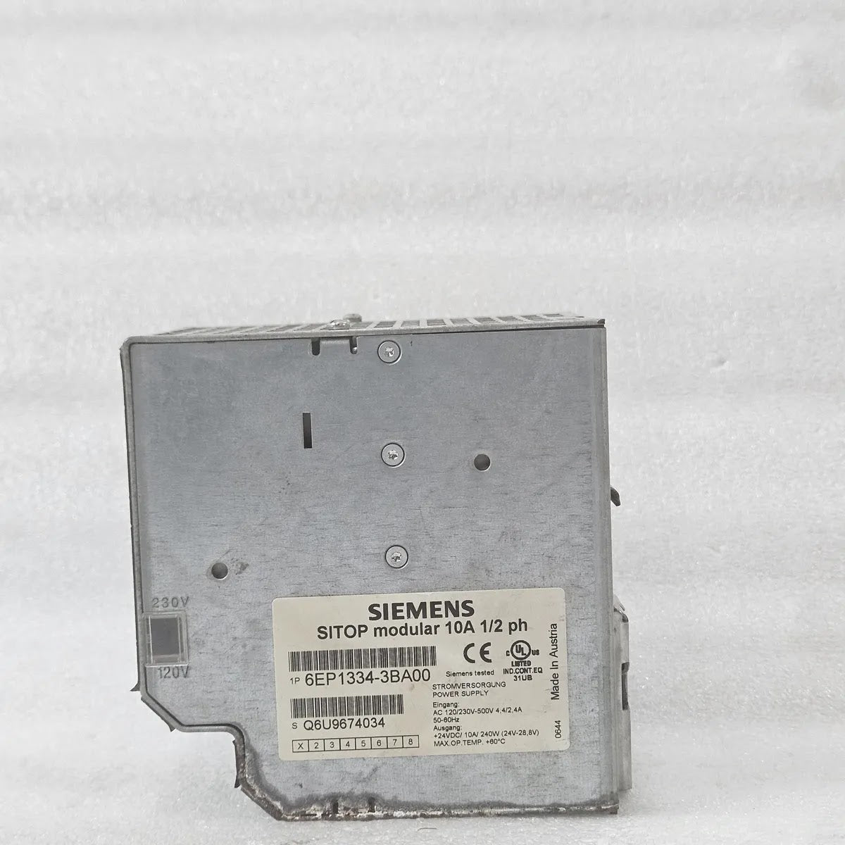 Siemens SITOP 6EP1334-3BA00 Modular Power Supply 10A 24V DC