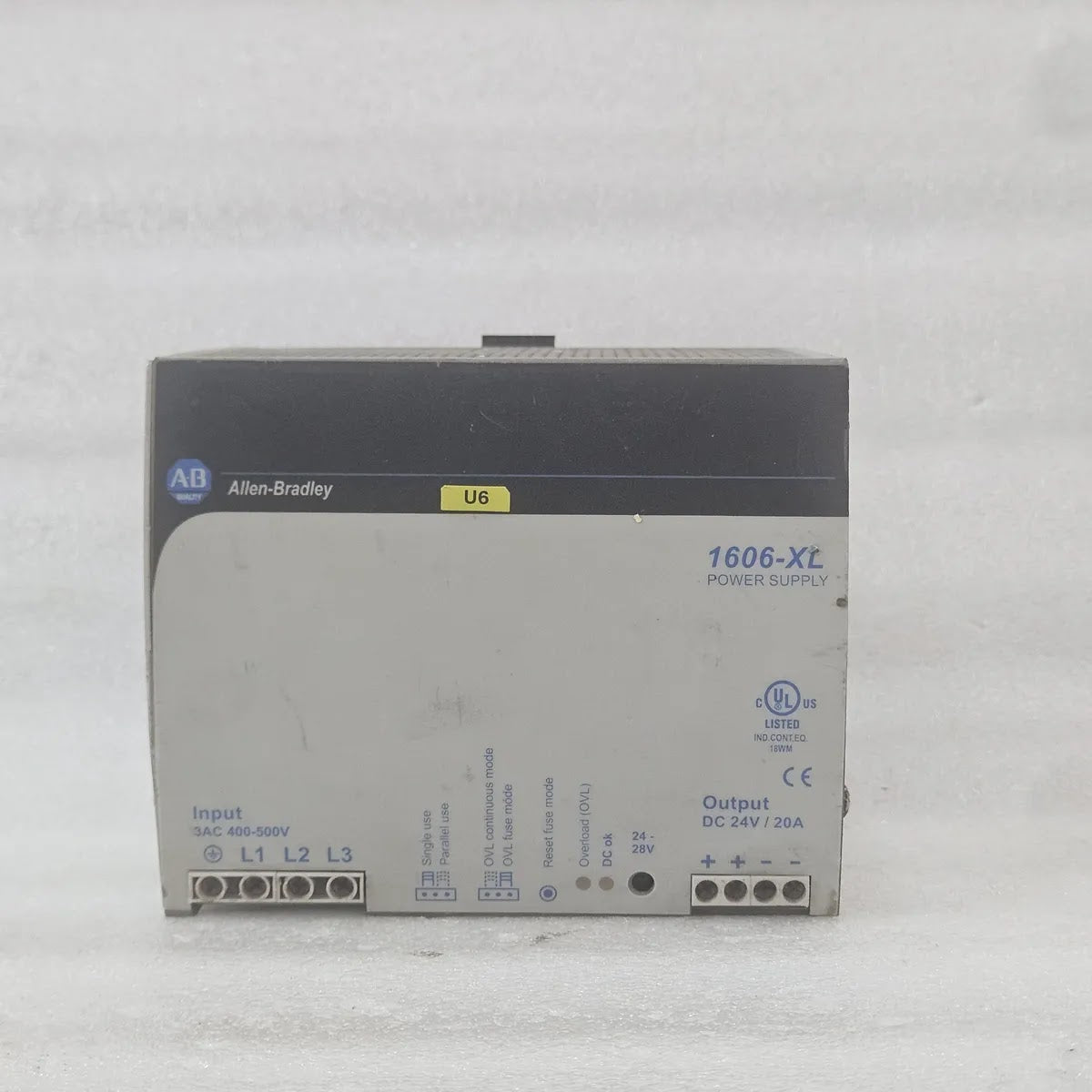 A Bradley 1606-XL480E-3W Power Supply 3AC 400-500V 24V 20A - FOR PARTS