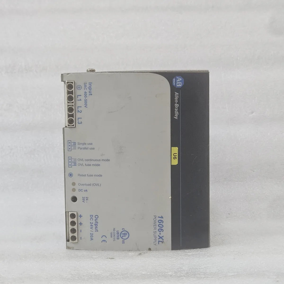 A Bradley 1606-XL480E-3W Power Supply 3AC 400-500V 24V 20A - FOR PARTS