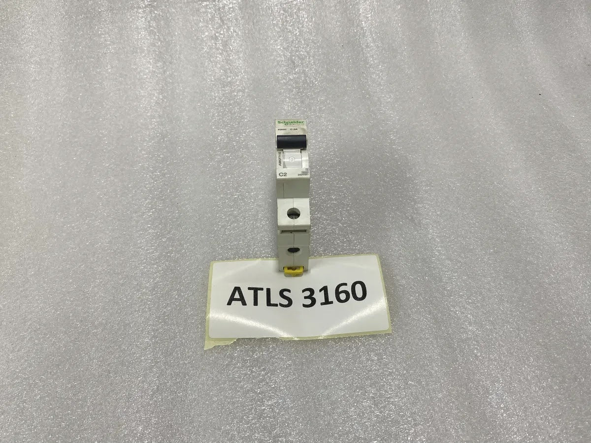 S Electric A9KF71102 K60H C2 1 Pole MCB 2A 240-415V 10kA Acti9 Pre-Owned