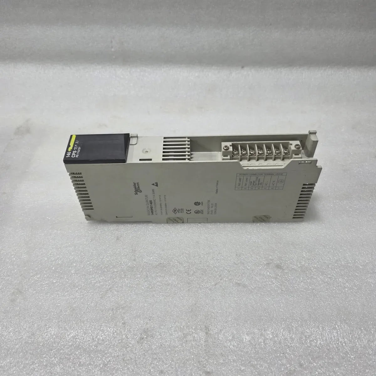 Schneider 140CPS11420 Modicon Quantum AC Power Supply 115/230V Pre-Owned