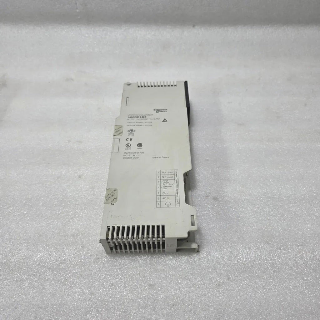 Schneider 140CPS11420 Modicon Quantum AC Power Supply 115/230V Pre-Owned