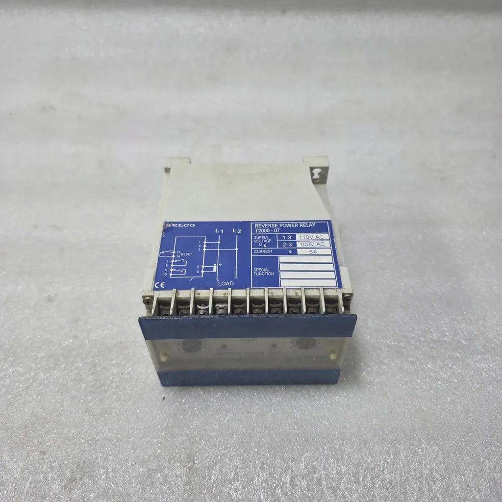 Selco T2000-07 Reverse Power Relay 110V AC 5A Pre-Owned