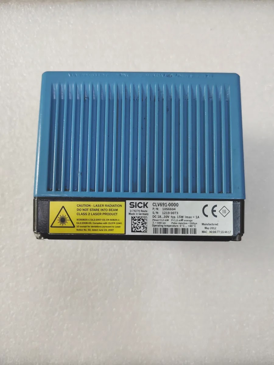 SICK CLV691-0000 Fixed Mount Barcode Scanner 18-30V DC