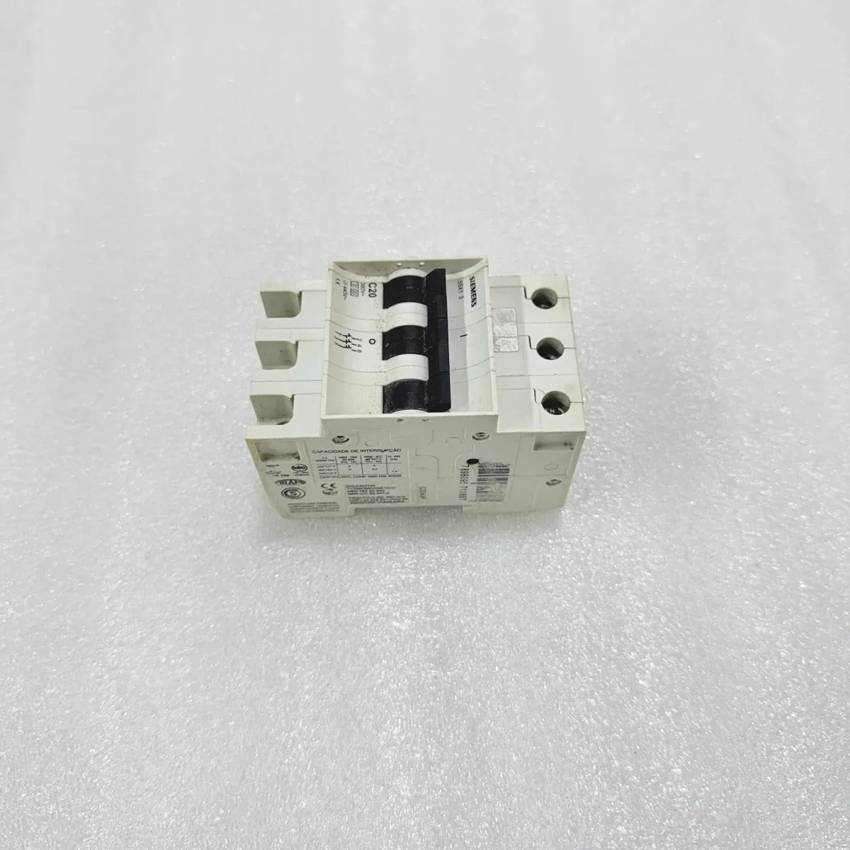 Siemens 5SX1 C20 3 Pole MCB 20A Pre-Owned