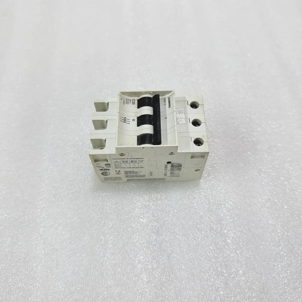 Siemens 5SX1 C20 3 Pole MCB 20A Pre-Owned