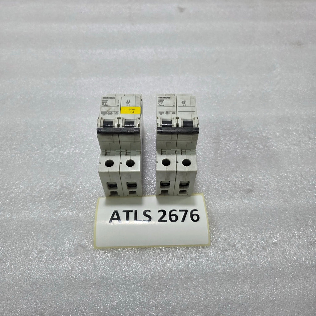 SIEMENS 5SJ62 C4 2P 4A TYPE C 400V 6KA MCB MINIATURE CIRCUIT BREAKER