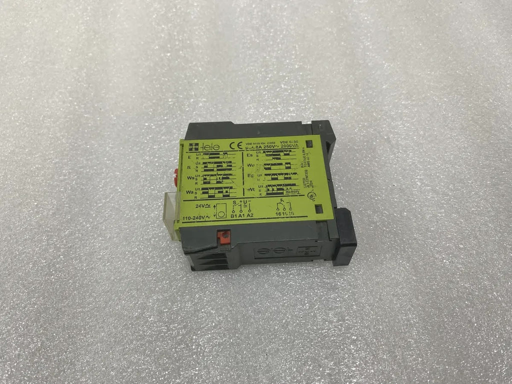 tele D6DM Multifunction Timer Relay 24-230V AC/DC 8 Function 8A 22.5mm Pre-Owned