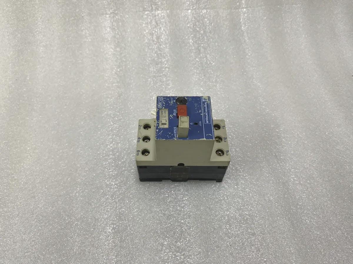 Telemecanique GV1-M06 Manual Motor Starter 1-1.6A GV1-A08 Aux Pre-Owned