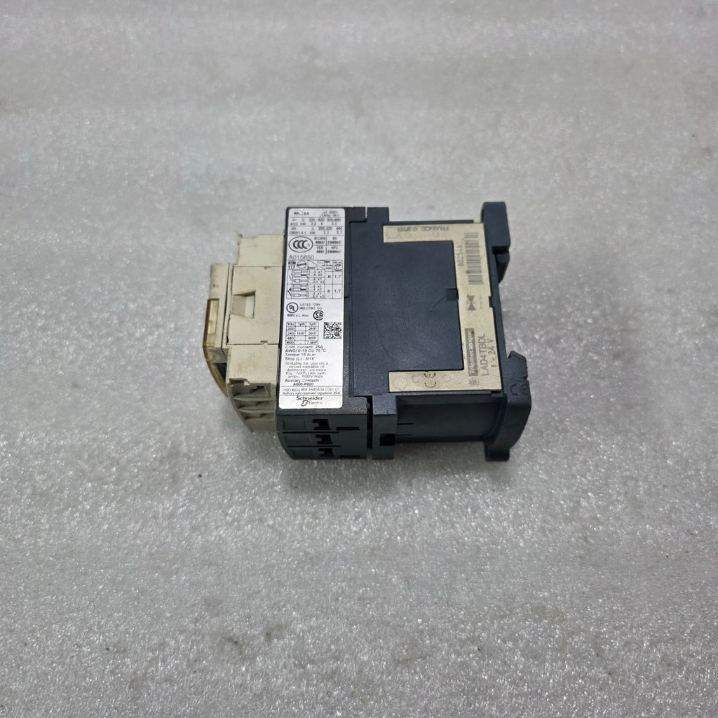 TELEMECANIQUE LC1D09BD CONTACTOR 24V DC COIL 25A 3P 1NO+1NC WITH LAD4TBDL SUPPRE